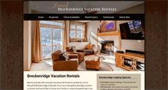 Desktop Screenshot of breckvacationrentals.com